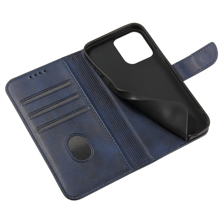 For iPhone 14 Pro Max Calf Texture Buckle Flip Leather Phone Case (Blue) - iPhone 14 Pro Max Cases by PMC TechLife | Online Shopping South Africa | PMC TechLife | Buy Now Pay Later Mobicred