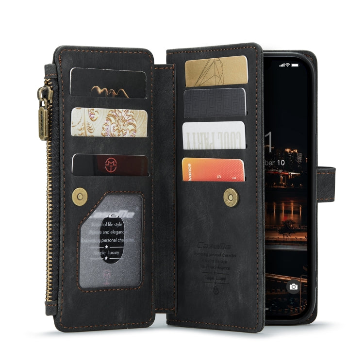 For iPhone 14 Plus CaseMe C30 Multifunctional Phone Leather Case (Black) - iPhone 14 Plus Cases by CaseMe | Online Shopping South Africa | PMC TechLife | Buy Now Pay Later Mobicred