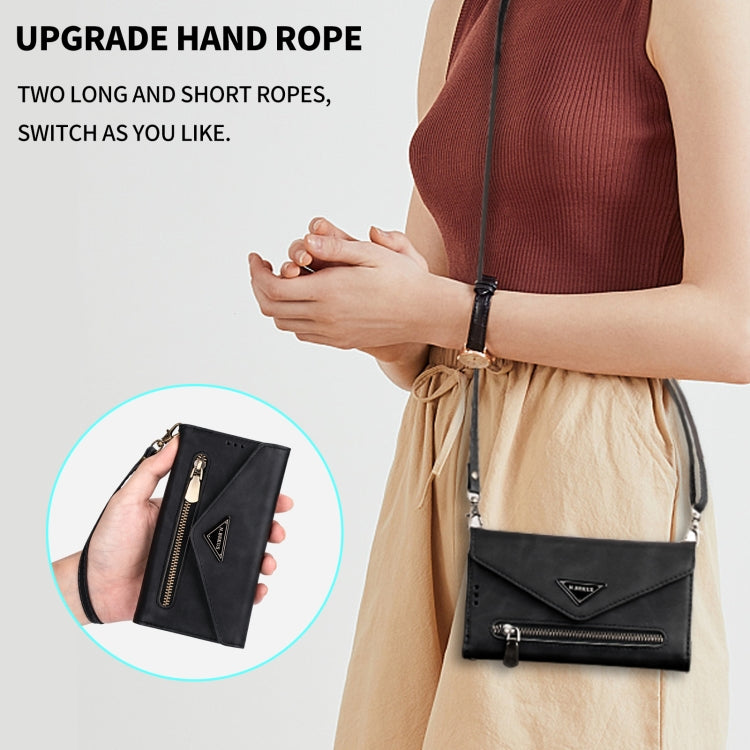 For iPhone 14 Skin Feel Zipper Horizontal Flip Leather Case Max(Black) - iPhone 14 Cases by PMC TechLife | Online Shopping South Africa | PMC TechLife | Buy Now Pay Later Mobicred