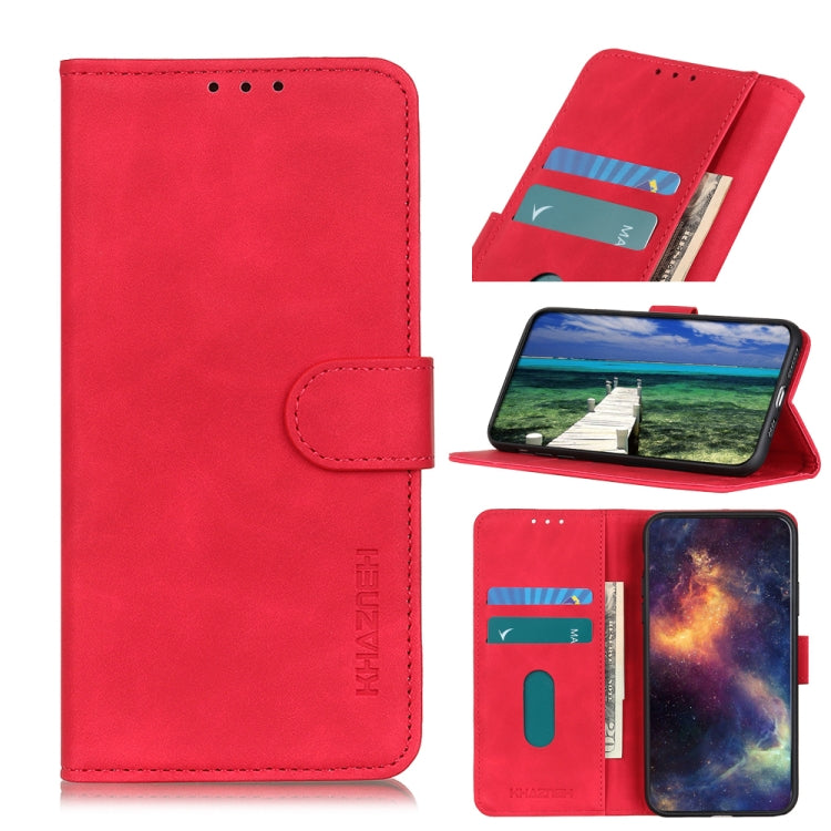For Huawei Nova Y90/Enjoy 50 Pro KHAZNEH Retro Texture Horizontal Flip Leather Phone Case(Red) - Huawei Cases by PMC TechLife | Online Shopping South Africa | PMC TechLife | Buy Now Pay Later Mobicred