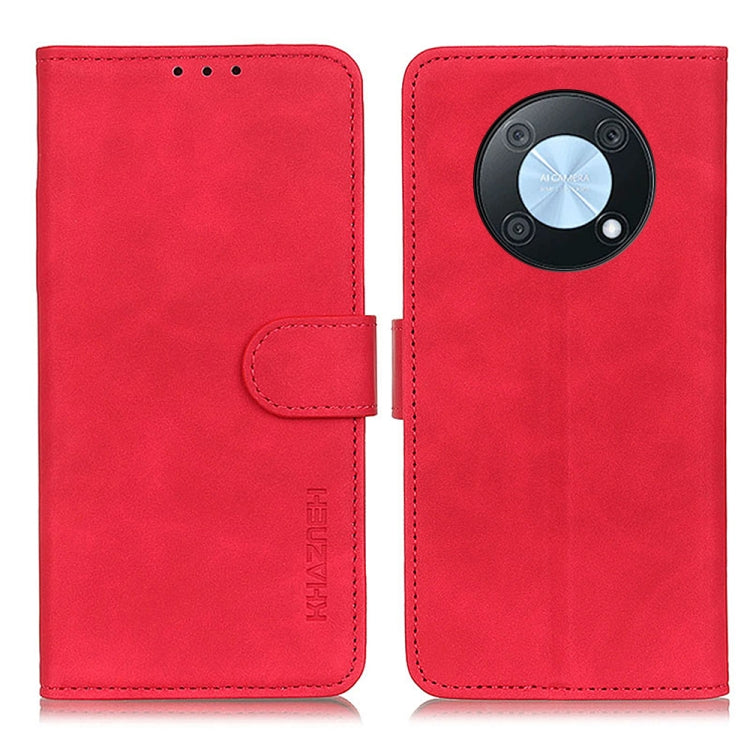 For Huawei Nova Y90/Enjoy 50 Pro KHAZNEH Retro Texture Horizontal Flip Leather Phone Case(Red) - Huawei Cases by PMC TechLife | Online Shopping South Africa | PMC TechLife | Buy Now Pay Later Mobicred