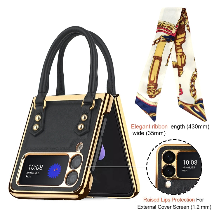 For Samsung Galaxy Z Flip3 5G GKK Handbag Design Leather + PC Phone Case(Yellow) - free shipping - PMC TechLife - Order now!