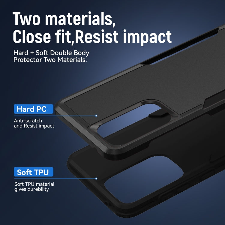 For Samsung Galaxy A33 5G Pioneer Armor Heavy Duty PC + TPU Phone Case(Black) - free shipping - PMC TechLife - Order now!