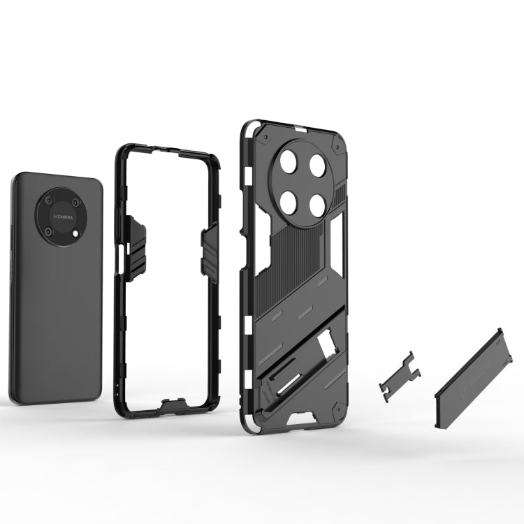 For Huawei Nova Y90/Enjoy 50 Pro Punk Armor 2 in 1 PC + TPU Shockproof Phone Case with Invisible Holder(Light Red) - free shipping - PMC TechLife - Order now!