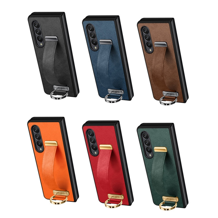 For Samsung Galaxy Z Fold4 SULADA Cool Series PC + Leather Texture Skin Feel Shockproof Phone Case(Black) - Galaxy Z Fold4 5G Cases by SULADA | Online Shopping South Africa | PMC TechLife | Buy Now Pay Later Mobicred