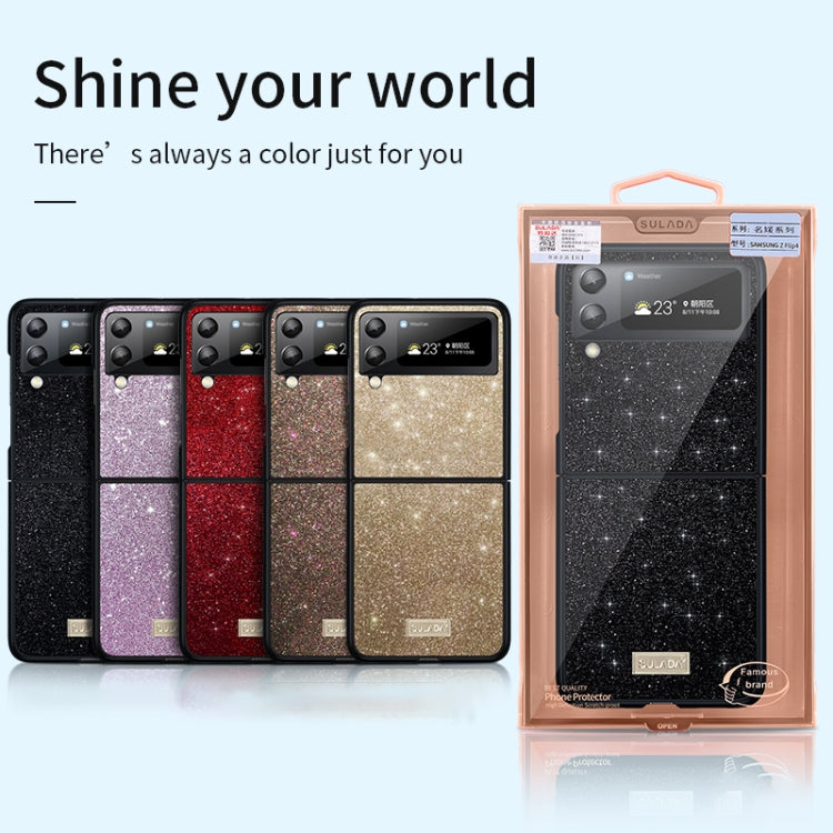 For Samsung Galaxy Z Flip4 SULADA Shockproof TPU + Handmade Leather Phone Case(Colorful) - free shipping - PMC TechLife - Order now!