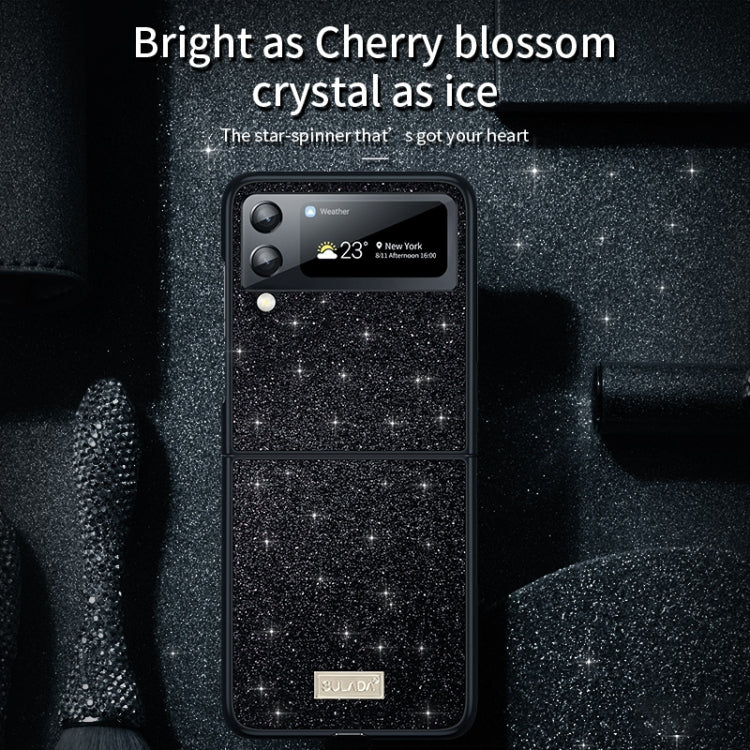 For Samsung Galaxy Z Flip4 SULADA Shockproof TPU + Handmade Leather Phone Case(Red) - free shipping - PMC TechLife - Order now!