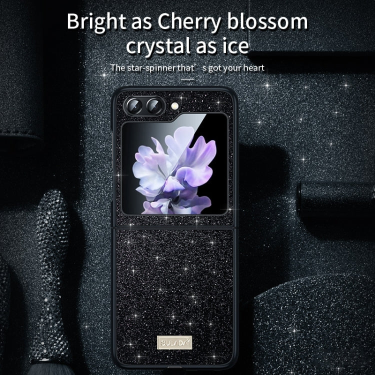For Samsung Galaxy Z Flip5 SULADA Shockproof TPU + Handmade Leather Phone Case(Red) - Galaxy Z Flip5 Cases by SULADA | Online Shopping South Africa | PMC TechLife