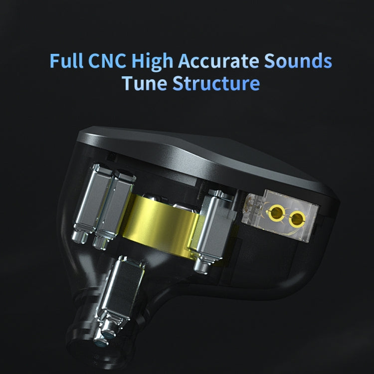 CVJ-CSN In-Ear Dual Magnetic Circuit Dynamic HIFI Wired Earphone, Style:Without Mic(Black) - free shipping - PMC TechLife - Order now!