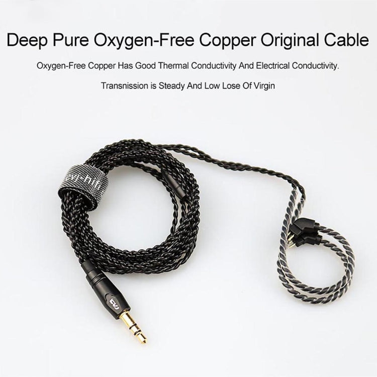 CVJ-V1 1.25m Oxygen-free Copper Silver Plated Upgrade Cable For MMCX Earphones, Without Mic - Cable & Splitter by CVJ | Online Shopping South Africa | PMC Jewellery