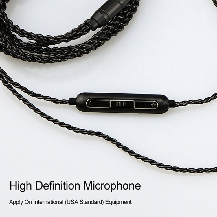 CVJ-V1 1.25m Oxygen-free Copper Silver Plated Upgrade Cable For MMCX Earphones, Without Mic - Cable & Splitter by CVJ | Online Shopping South Africa | PMC TechLife | Buy Now Pay Later Mobicred