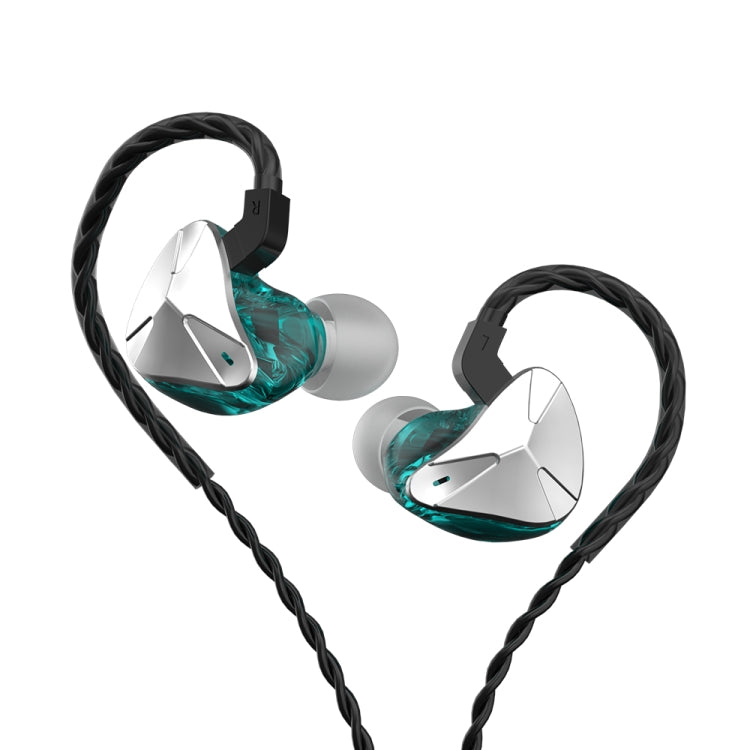 CVJ Demon Double Dynamic Coil HiFi Music Wired Earphone No Mic(Silver) - In Ear Wired Earphone by CVJ | Online Shopping South Africa | PMC Jewellery
