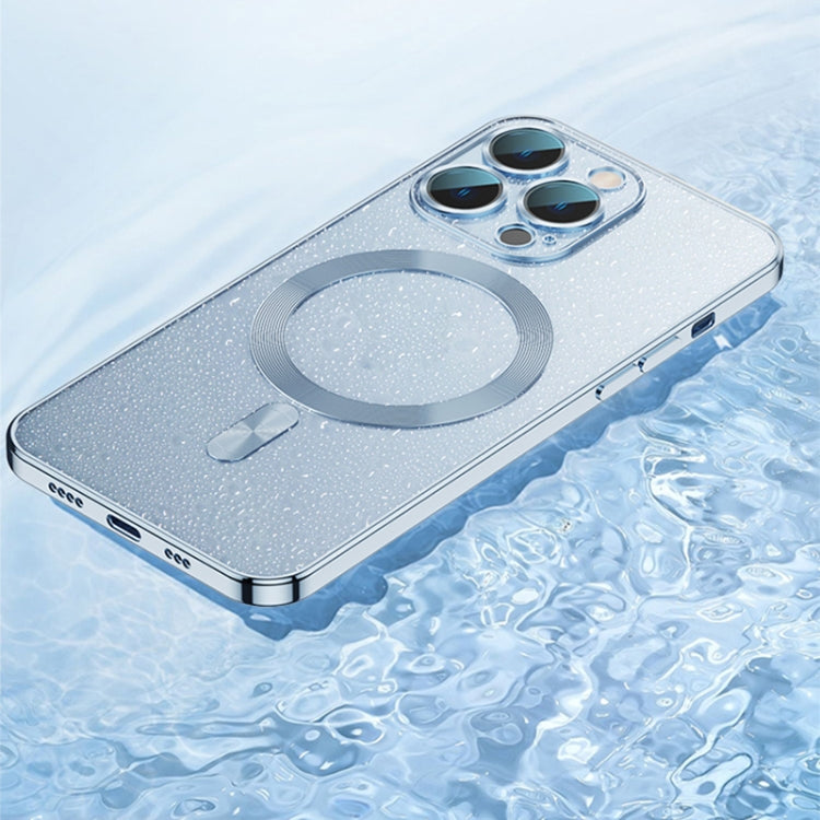 For iPhone 14 Pro Max Whorl Electroplated MagSafe Magnetic Phone Case (Silver) - iPhone 14 Pro Max Cases by PMC TechLife | Online Shopping South Africa | PMC TechLife