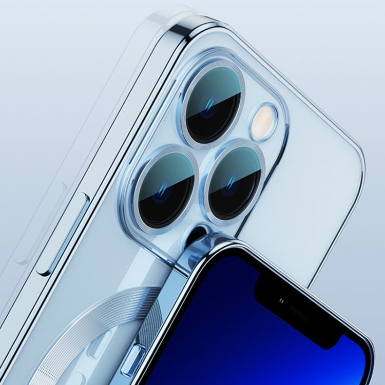For iPhone 14 Pro Max Whorl Electroplated MagSafe Magnetic Phone Case (Silver) - iPhone 14 Pro Max Cases by PMC TechLife | Online Shopping South Africa | PMC TechLife
