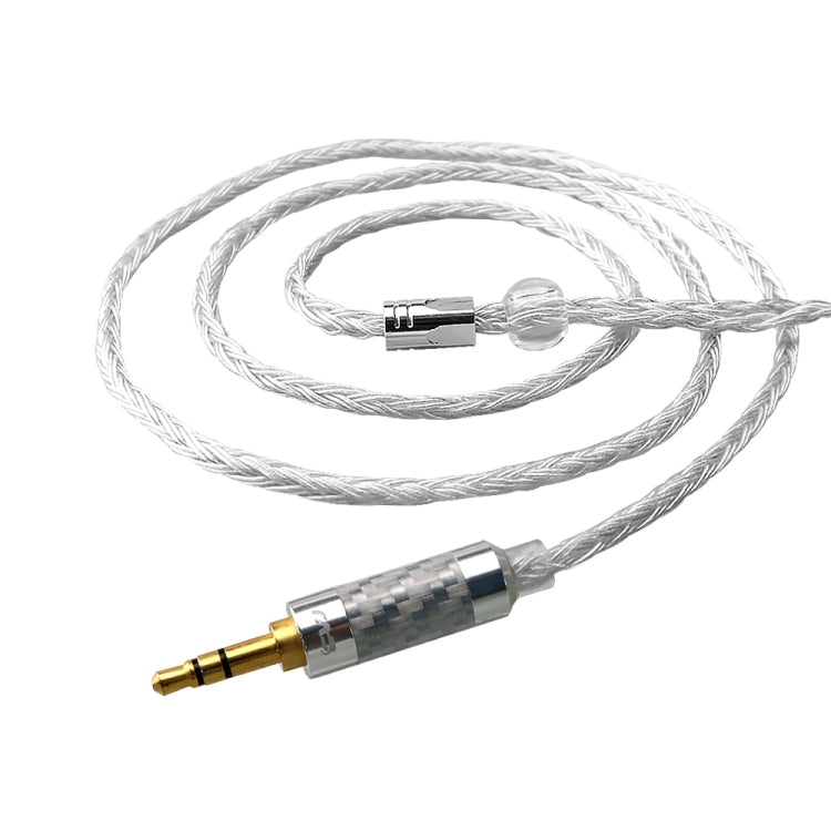 CVJ V3 1.2m 16 Cores Silver-plated 3.5mm Earphone Cable, Style:0.75mm(Silver) - Cable & Splitter by CVJ | Online Shopping South Africa | PMC Jewellery