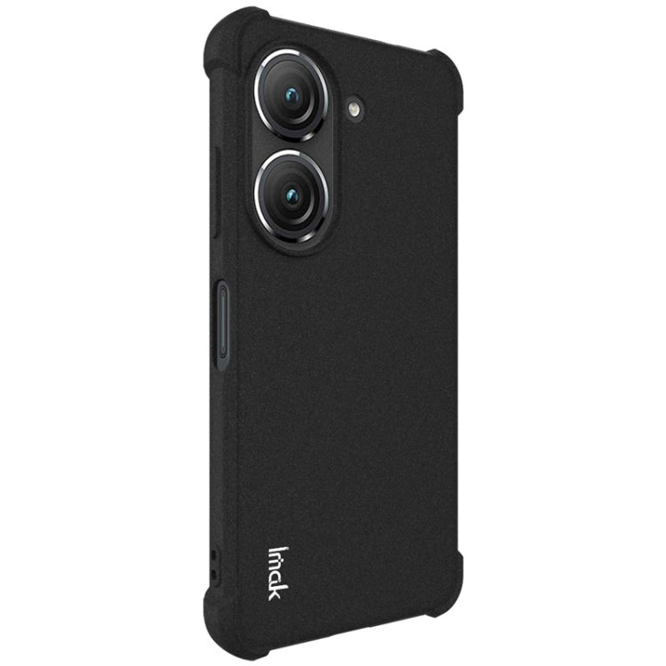 For Asus Zenfone 9 5G IMAK All-inclusive Shockproof Airbag TPU Case (Matte Black) - ASUS Cases by imak | Online Shopping South Africa | PMC TechLife | Buy Now Pay Later Mobicred