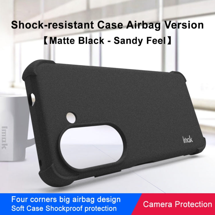 For Asus Zenfone 9 5G IMAK All-inclusive Shockproof Airbag TPU Case (Matte Black) - ASUS Cases by imak | Online Shopping South Africa | PMC TechLife | Buy Now Pay Later Mobicred