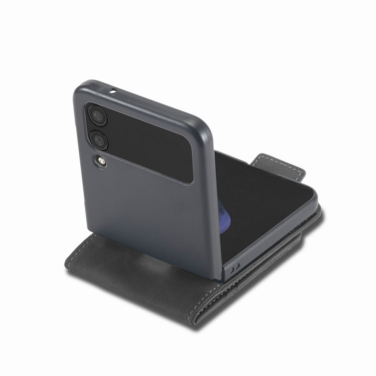 For Samsung Galaxy Z Flip4 Forwenw Dual-side Buckle Leather Phone Case(Black) - Galaxy Z Flip4 5G Cases by Forwenw | Online Shopping South Africa | PMC TechLife | Buy Now Pay Later Mobicred