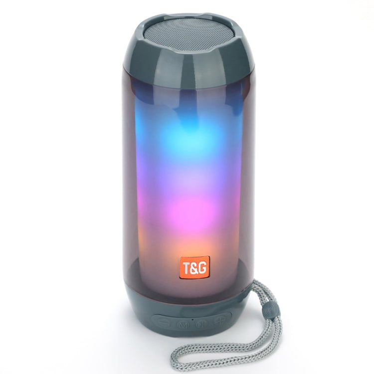 T&G TG643 Portable LED Light Waterproof Subwoofer Wireless Bluetooth Speaker(Grey) - Waterproof Speaker by T&G | Online Shopping South Africa | PMC TechLife | Buy Now Pay Later Mobicred