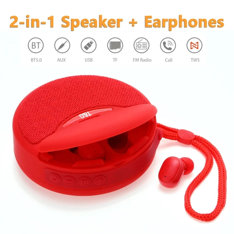 T&G TG808 2 in 1 Mini Wireless Bluetooth Speaker Wireless Headphones(Blue) - Mini Speaker by T&G | Online Shopping South Africa | PMC TechLife | Buy Now Pay Later Mobicred