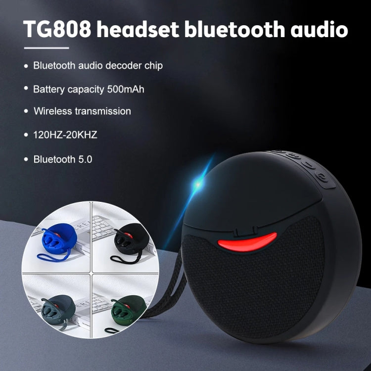 T&G TG808 2 in 1 Mini Wireless Bluetooth Speaker Wireless Headphones(Black) - free shipping - PMC TechLife - Order now!