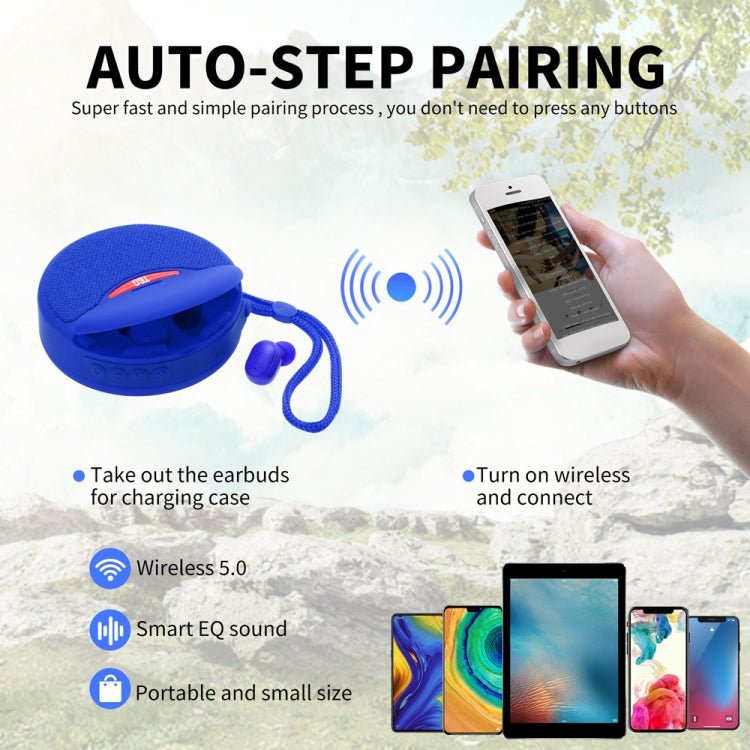 T&G TG808 2 in 1 Mini Wireless Bluetooth Speaker Wireless Headphones(Black) - free shipping - PMC TechLife - Order now!