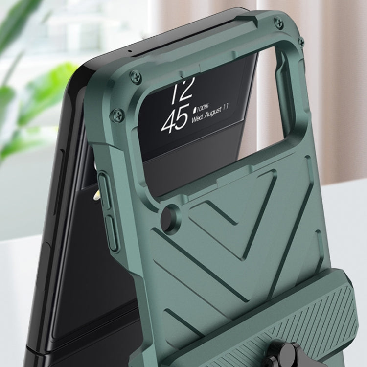 For Samsung Galaxy Z Flip4 GKK Sliding Camshield Magnetic Armor Flip Phone Case(Black) - free shipping - PMC TechLife - Order now!