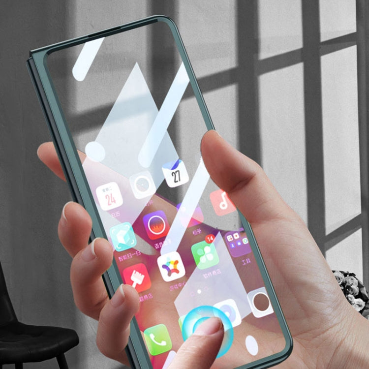 For Samsung Galaxy Z Fold4 GKK Integrated Electroplating + Glass Full Coverage Phone Case(Black) - Galaxy Z Fold4 5G Cases by GKK | Online Shopping South Africa | PMC TechLife | Buy Now Pay Later Mobicred