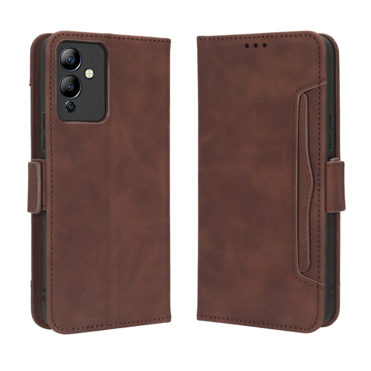 For Infinix Note 12i Skin Feel Calf Texture Card Slots Leather Phone Case(Brown) - free shipping - PMC TechLife - Order now!