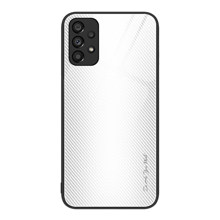 For Samsung Galaxy A53 5G Texture Gradient Glass TPU Phone Case(White) - free shipping - PMC TechLife - Order now!