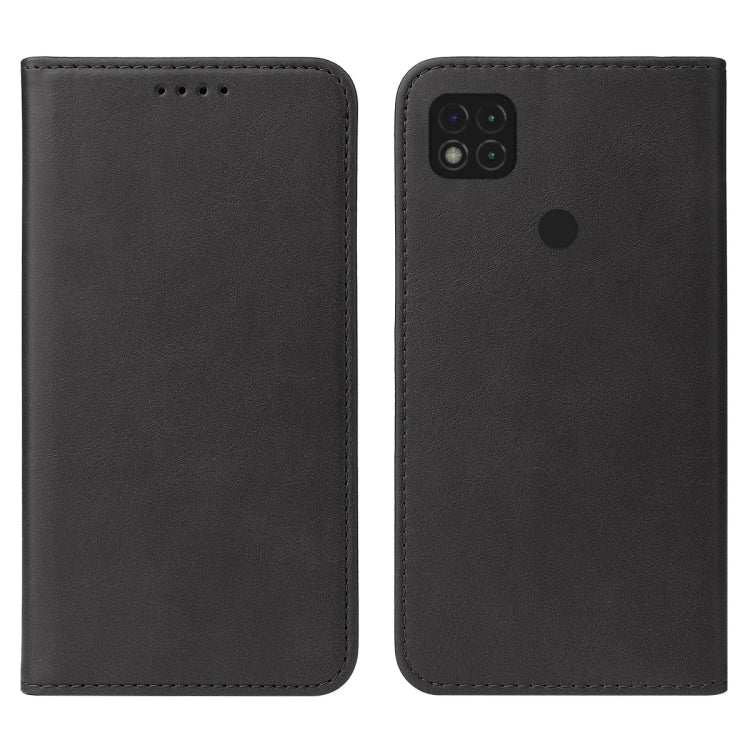 For Xiaomi Redmi 9C NFC Magnetic Closure Leather Phone Case(Black) - free shipping - PMC TechLife - Order now!