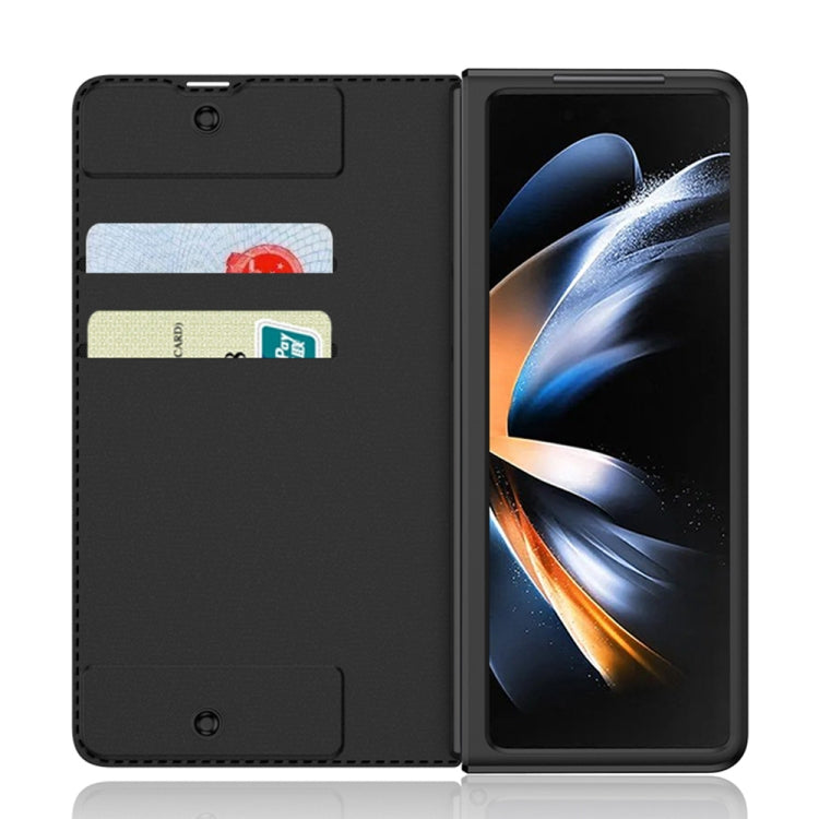 For Samsung Galaxy Z Fold4 GKK Armor Flip Leather Phone Case with Pen Slots(Night Green) - Galaxy Z Fold4 5G Cases by GKK | Online Shopping South Africa | PMC TechLife | Buy Now Pay Later Mobicred