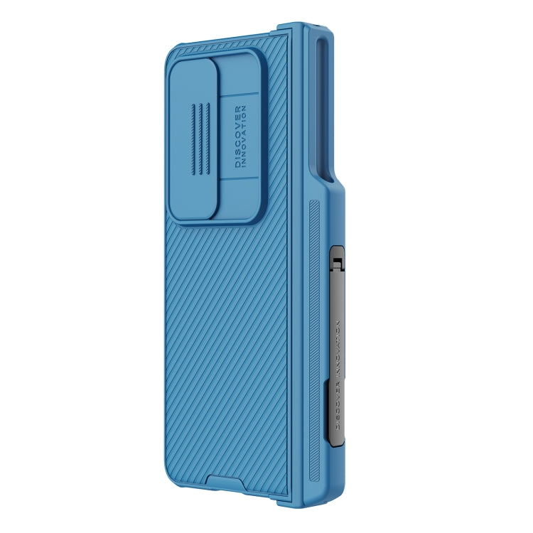For Samsung Galaxy Z Fold4 5G NILLKIN Black Mirror Pro Series Camshield PC Phone Case with Pen Slot, Set Version(Blue) - Galaxy Z Fold4 5G Cases by NILLKIN | Online Shopping South Africa | PMC Jewellery