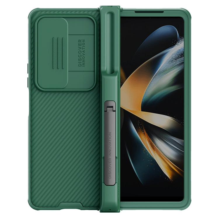 For Samsung Galaxy Z Fold4 5G NILLKIN Black Mirror Pro Series Camshield PC Phone Case with Pen Slot, Set Version(Green) - Galaxy Z Fold4 5G Cases by NILLKIN | Online Shopping South Africa | PMC Jewellery