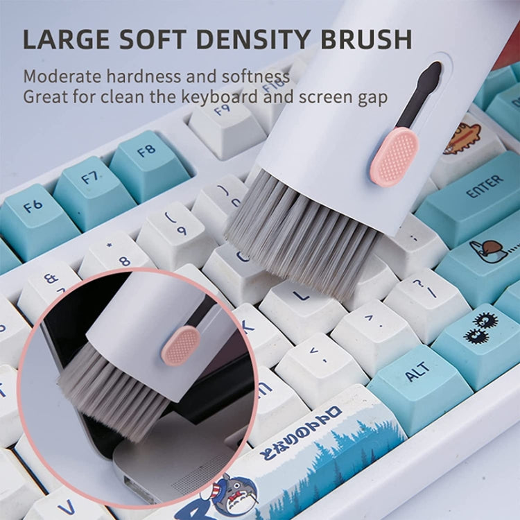 Q6E 7 in 1 Bluetooth Headphhone Computer Keyboard Cleaning Tools Set(Blue) - Other Accessories by PMC TechLife | Online Shopping South Africa | PMC TechLife