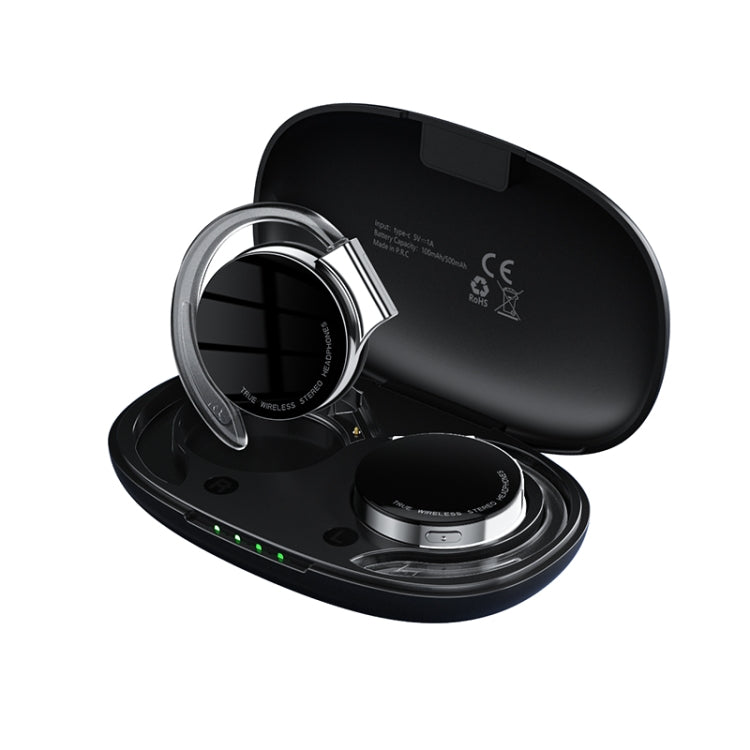 T&G F2 Ear Mount Waterproof Wireless Bluetooth Noise Reduction Earphone, Waterproof Level: IPX5(Black) - Bluetooth Earphone by T&G | Online Shopping South Africa | PMC TechLife | Buy Now Pay Later Mobicred