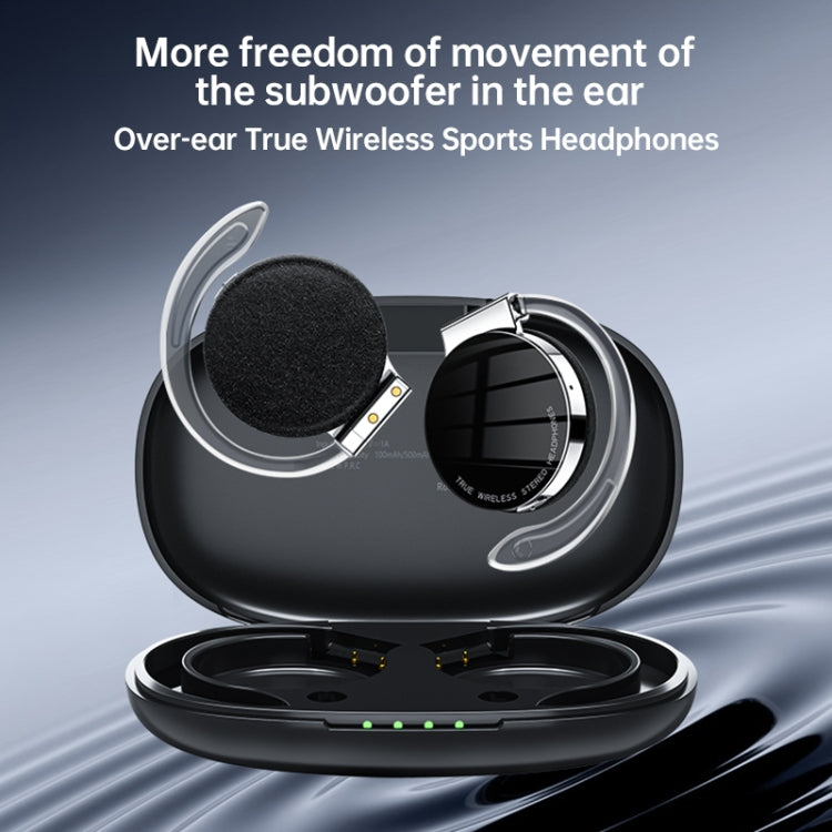 T&G F2 Ear Mount Waterproof Wireless Bluetooth Noise Reduction Earphone, Waterproof Level: IPX5(Black) - Bluetooth Earphone by T&G | Online Shopping South Africa | PMC Jewellery