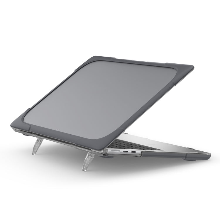 For MacBook Air 13.6 inch A2681 2022 / M3 2024 A3113 / M4 2025 A3240 TPU + PC Two-color Anti-fall Laptop Protective Case(Grey) - MacBook Air Cases by PMC TechLife | Online Shopping South Africa | PMC TechLife | Buy Now Pay Later Mobicred
