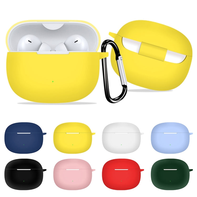 For Honor WINGcloud Earbuds X3i Silicone Protective Case with Hook(Yellow) - Huawei Earphone Case by PMC TechLife | Online Shopping South Africa | PMC TechLife