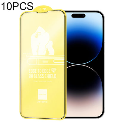 For iPhone 14 Pro 10pcs WEKOME 9D Curved Frosted Tempered Glass Film - iPhone 14 Pro Tempered Glass by WK | Online Shopping South Africa | PMC Jewellery