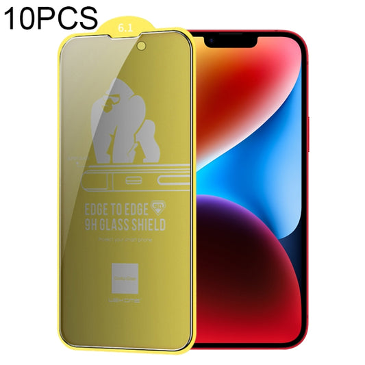 For iPhone 14 Plus 10pcs WEKOME 9D Curved Privacy Tempered Glass Film - iPhone 14 Plus Tempered Glass by WK | Online Shopping South Africa | PMC Jewellery | Buy Now Pay Later Mobicred