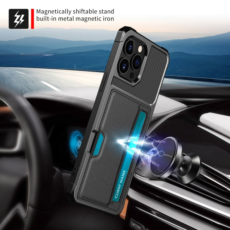 For iPhone 13 Pro Max ZM02 Card Slot Holder Phone Case (Black) - iPhone 13 Pro Max Cases by PMC TechLife | Online Shopping South Africa | PMC TechLife
