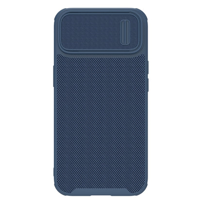 For iPhone 14 Plus  NILLKIN 3D Textured Camshield PC + TPU Phone Case(Blue) - iPhone 14 Plus Cases by NILLKIN | Online Shopping South Africa | PMC Jewellery