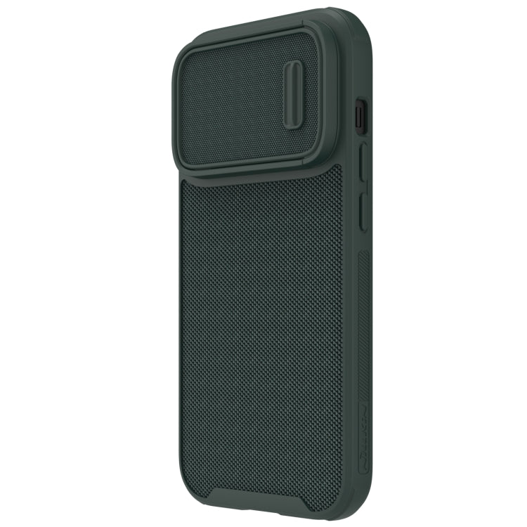 For iPhone 14 Pro Max NILLKIN 3D Textured Camshield PC + TPU Phone Case(Green) - iPhone 14 Pro Max Cases by NILLKIN | Online Shopping South Africa | PMC Jewellery