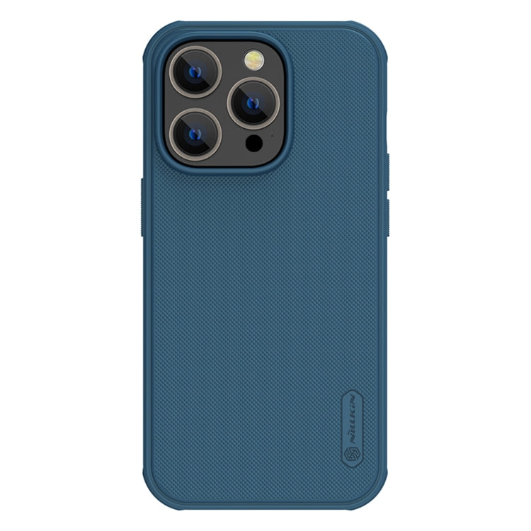 For iPhone 14 Pro NILLKIN Frosted Shield Pro Magsafe Phone Case(Blue) - iPhone 14 Pro Cases by NILLKIN | Online Shopping South Africa | PMC Jewellery