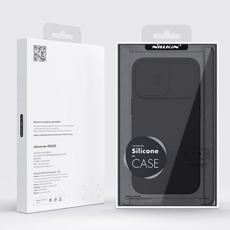 For iPhone 14 NILLKIN CamShield MagSafe Liquid Silicone Phone Case(Black) - free shipping - PMC TechLife - Order now!
