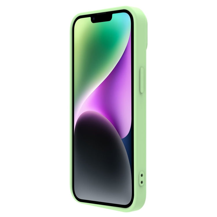 For iPhone 14 NILLKIN CamShield Liquid Silicone Phone Case(Green) - iPhone 14 Cases by NILLKIN | Online Shopping South Africa | PMC Jewellery