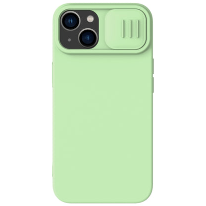 For iPhone 14 Plus  NILLKIN CamShield Liquid Silicone Phone Case(Green) - iPhone 14 Plus Cases by NILLKIN | Online Shopping South Africa | PMC Jewellery