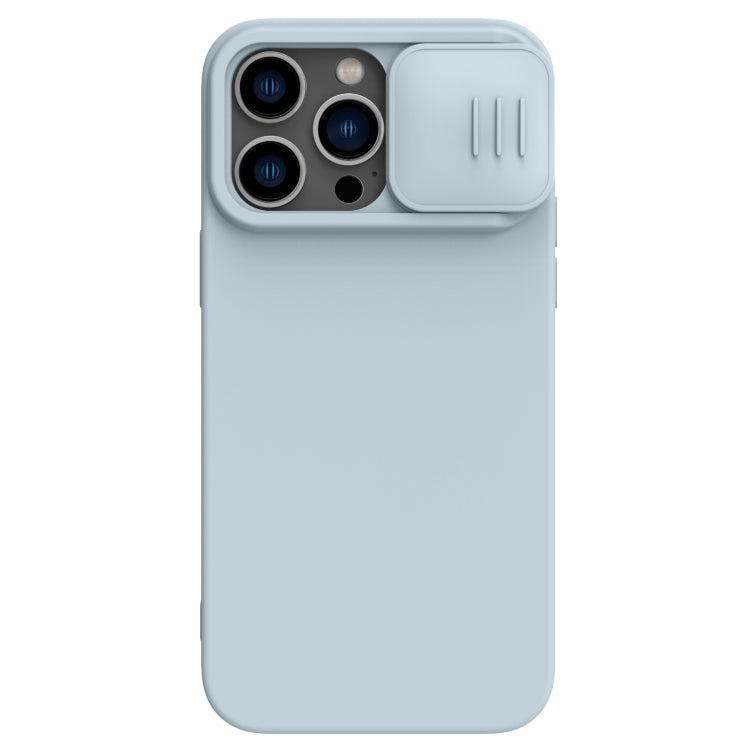 For iPhone 14 Pro NILLKIN CamShield Liquid Silicone Phone Case (Grey) - iPhone 14 Pro Cases by NILLKIN | Online Shopping South Africa | PMC Jewellery