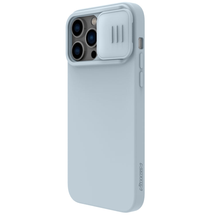 For iPhone 14 Pro NILLKIN CamShield Liquid Silicone Phone Case (Grey) - iPhone 14 Pro Cases by NILLKIN | Online Shopping South Africa | PMC Jewellery